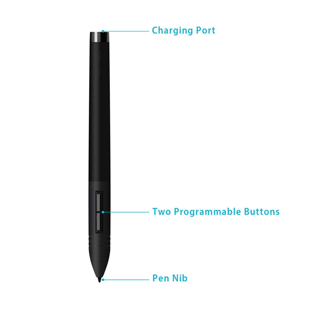 Huion Tablet Accessories - Stylet numérique Rechargeable PEN80 pour tablettes