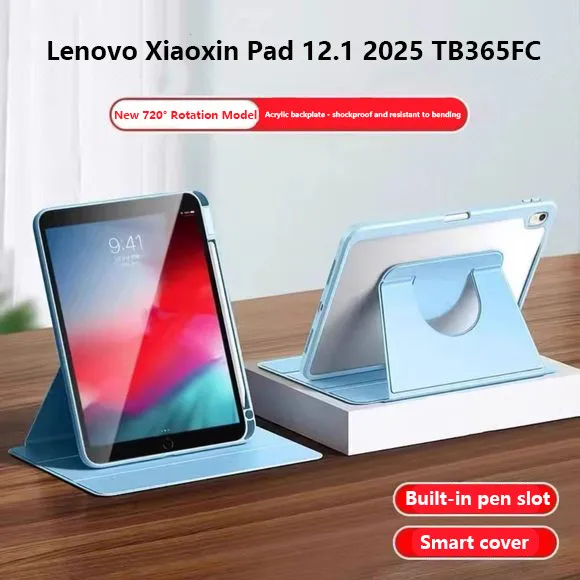 Cidea Tablet Accessories - 360 ° Étui en acrylique rotatif