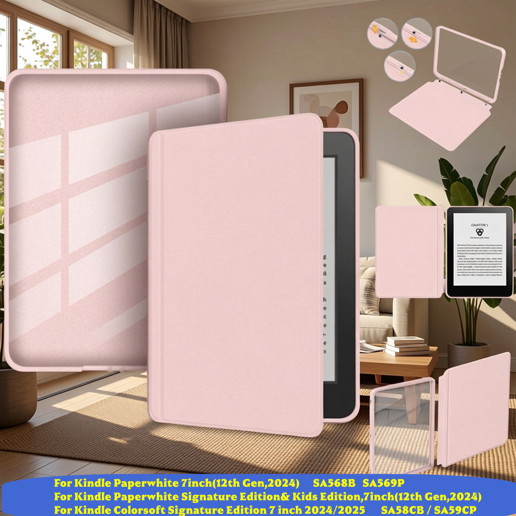 Kindle Tablet Accessories - Étui détachable pour Kindle Paperwhite 12e