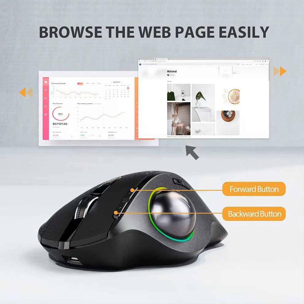 Souris Trackball sans fil doub - Accessories For Tablet Users avis et prix