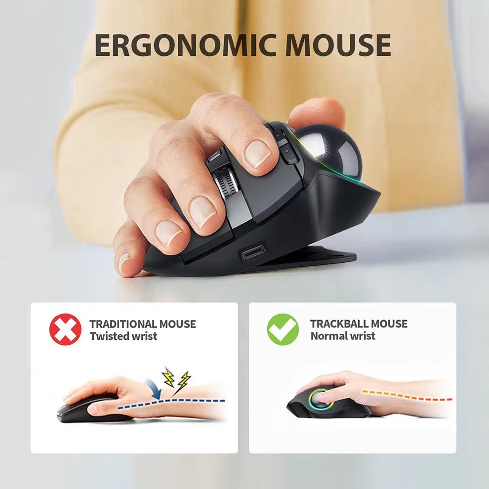 Souris Trackball sans fil doub - Accessories For Tablet Users avis et prix