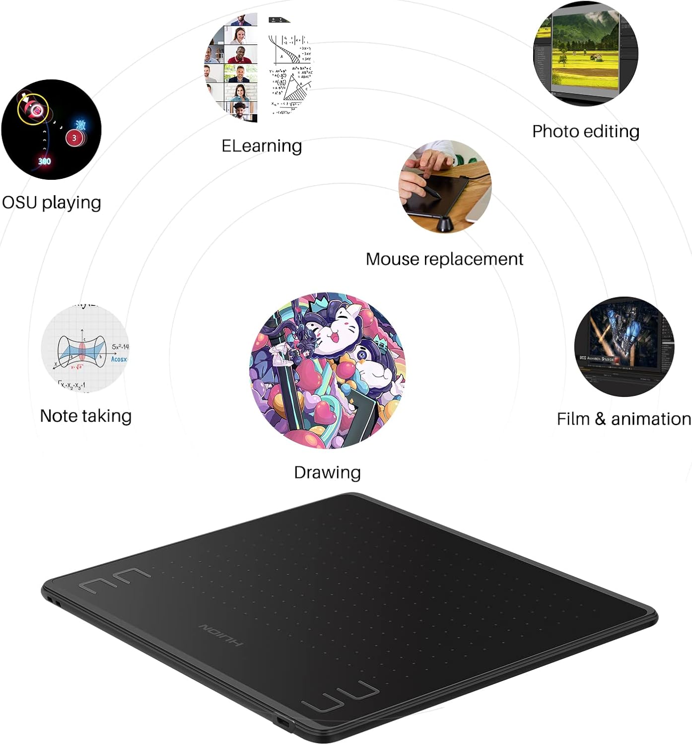 HUION HS64 tablette graphique  - Huion Tablet Accessories avis et prix