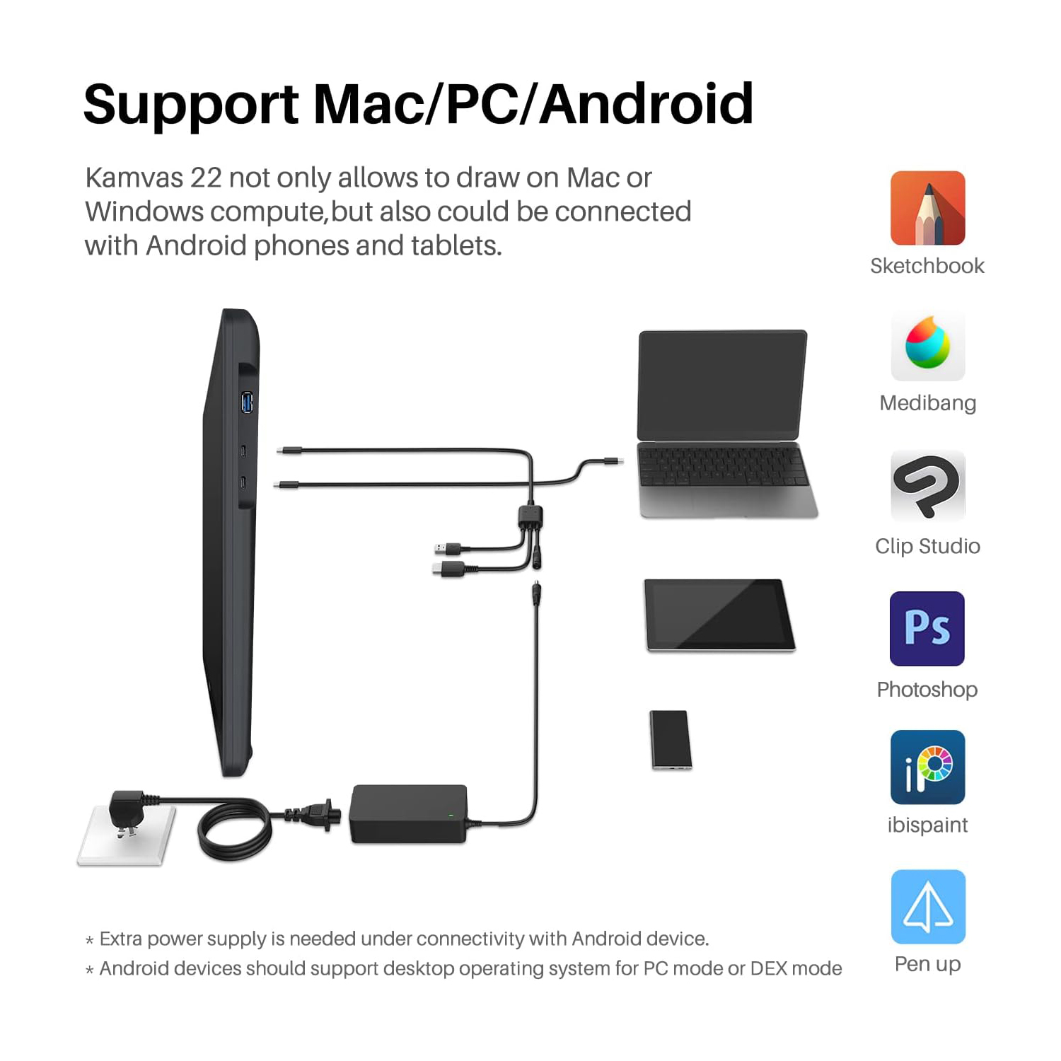 Huion-Tablette graphique Kamva - Huion Tablet Accessories avis et prix