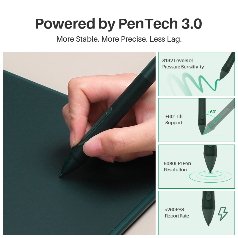 Huion Inspiroy 2 M H951P table - Huion Tablet Accessories avis et prix